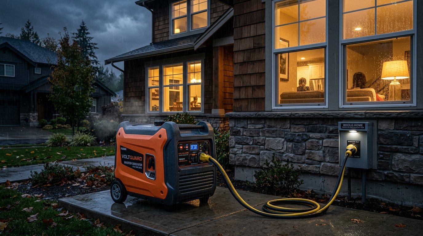 GENMAX GM6000iED 6000-Watt Dual-Fuel Inverter Generator with CO Detect